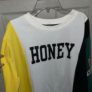Comfy ‘honey’ multicolor tshirt style dress